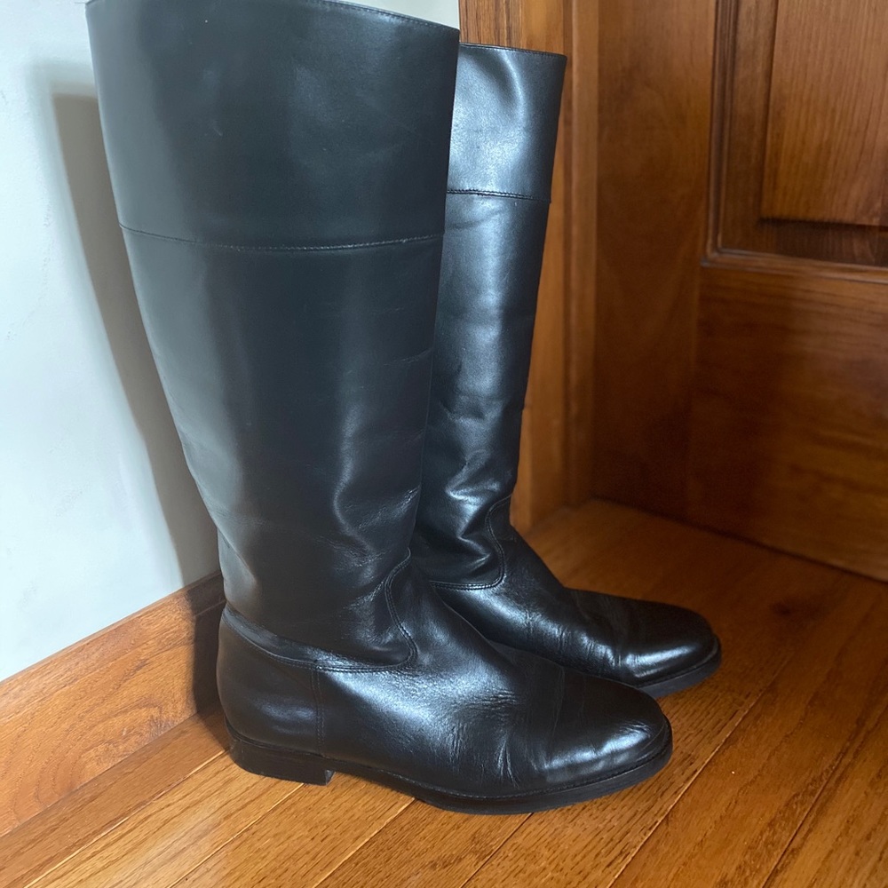 Ralph Lauren Black Tall Boots